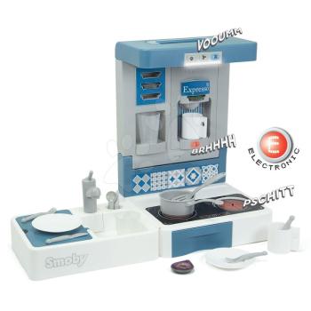 Játékkonyha utazáshoz Cook&Go Blue Smoby összecsukható elektronikus hanggal és fénnyel és 17 kiegészítővel kép
