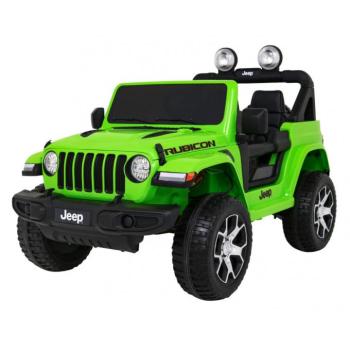 Jeep Wrangler Rubicon 4x4 zöld elektromos kisautó kép