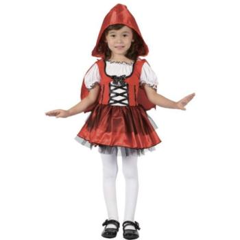 Jelmez lány pirosban 92-104 cm kép