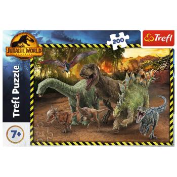Jurassic Park dinoszaurusz puzzle 200 darab Trefl kép