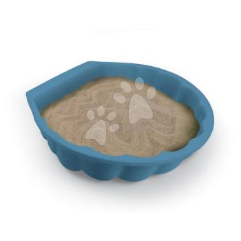 Kagyló homokozó ökobarát Simple Sand Pit Green Smoby 35 cm szűkös területre 18 hó-tól kép