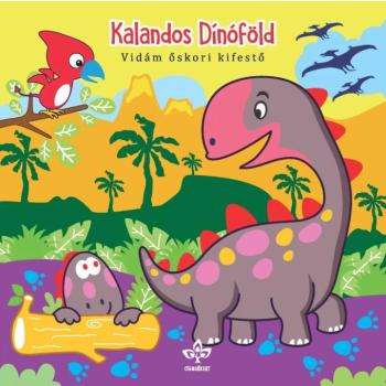 Kalandos Dínóföld – Vidám őskori kifestő kép