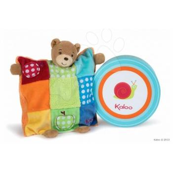 Kaloo plüss mackó Colors-Doudou Puppet Bear Patchwork 963260 kép