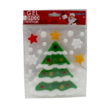 Karácsonyi Gel Deco matrica 15x15, többféle kép