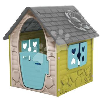 Kerti házikó My First Playhouse Dohány bézs virággal a tetőn 24 hó-tól kép