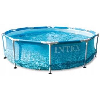 Kerti medence INTEX 28208 Tengerparti fém keret 305 x 76 cm patronos szűréssel kép