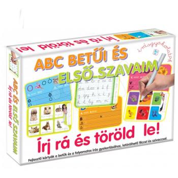 Készségfejlesztő játék Betűk ABC és első szavak-írj rá és töröld le Dohány (nyelvek SR, CR, HU, RO) 3 évtől kép