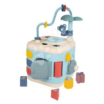 Készségfejlesztő kocka Explor Cube Little Smoby finom motorika fejlesztésére 5 oldal és 13 funkció hanggal 12 hó-tól kép