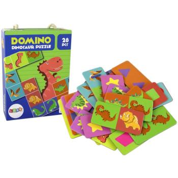 Kétoldalas puzzle DOMINO Dinosaurs 28 db kép