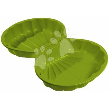Kétrészes homokozó Kagyló Watershell Green BIG térfogata 2*20 kg vízre és homokra74*88*21 cm zöld 18 hó-tól kép
