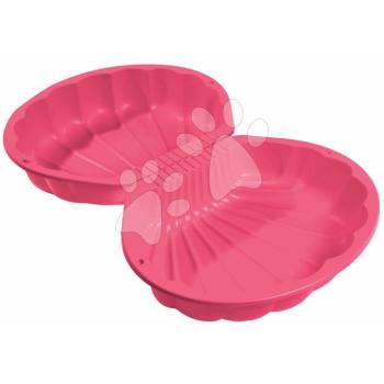 Kétrészes homokozó Kagyló Watershell Pink BIG térfogata 2*20 kg vízre és homokra 74*88*21 cm rózsaszín 18 hó-tól kép