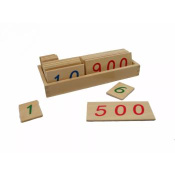 Kicsi fa kártyák számokkal 1-től 1000-ig kép
