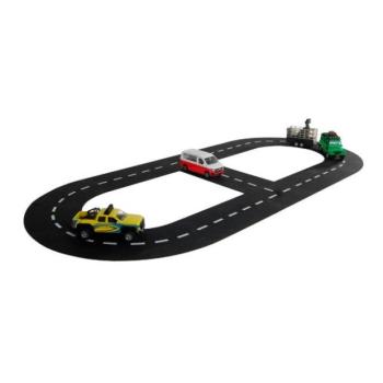 Kids Globe Traffic autópálya gumibevonattal 307,5 cm dobozban kép