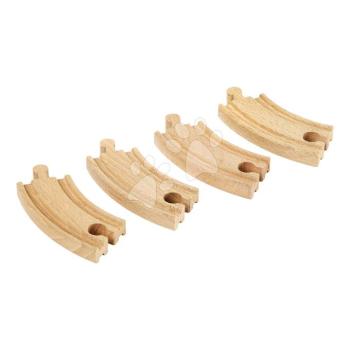 Kiegészítő elem vonatpályához Short Curved Tracks BRIO 4 rövid íves sín 9 cm hosszú kép