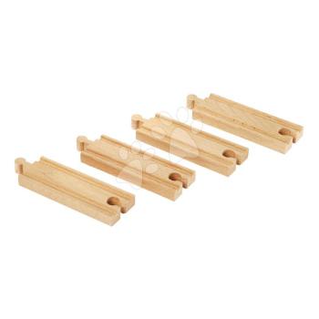 Kiegészítő elem vonatpályához Short Straight Tracks BRIO 4 rövid sín 10,8 cm hosszú kép