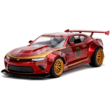 Kisautó Chevy Camaro 2016 Iron Man Marvel Jada fém nyitható ajtókkal hossza 13 cm 1:32 kép