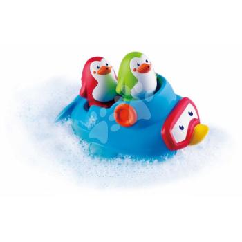 Kishajó pingvinnel kádba Squirt'N Sail Penguins Infantino 6 hó-tól kép