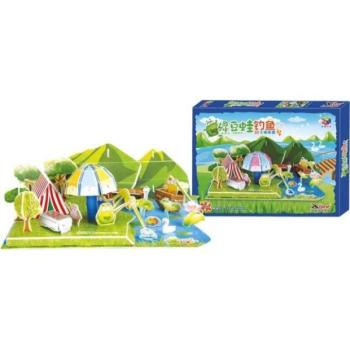 Kisláb Háromrétegű habszivacs 3D béka tonka puzzle