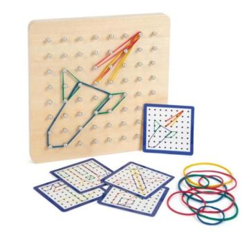 Kislábú fa tábla Geoboard kép