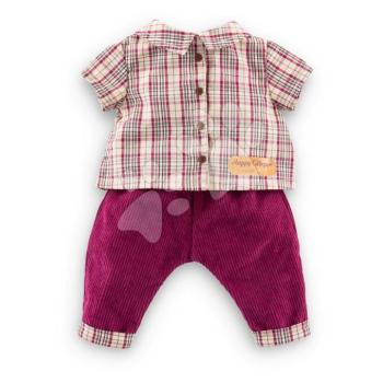 Kockás ing és naci játékbabának Plaid Shirt & Pants Little Explorer Mon Grand Poupon Corolle 36 cm játékbabának 24 hó-tól kép