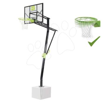 Kosárlabda konstrukció palánkkal és flexibilis kosárral Galaxy Inground Basketball Exit Toys acél talajba rögzíthető magasságilag állítható kép