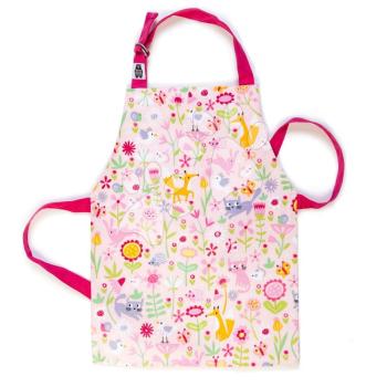 Kötényke gyerekeknek virágoskert Flora's Garden Apron ThreadBear védőfelülettel 3-6 éves korosztálynak kép