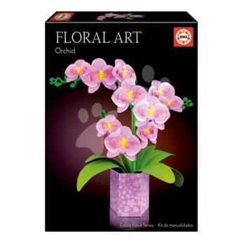 Kreatív alkotás orchidea Floral Art Orchid Educa állítsd össze saját virágodat 8 évtől kép