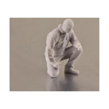 Krick Figura gépész térdelő 1:32 festetlen kép