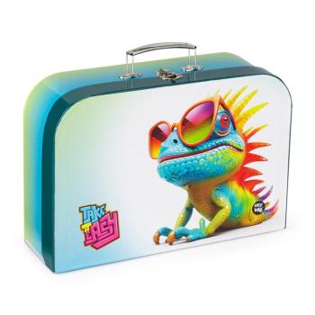 Laminált bőrönd 34 cm crazy animals Kaméleon kép
