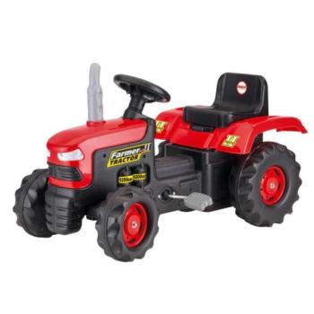 Le nagy pedálos traktor, piros kép