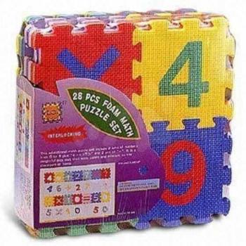 Lee habszivacs puzzle Számok és jelek 28 drb FM824 színes kép
