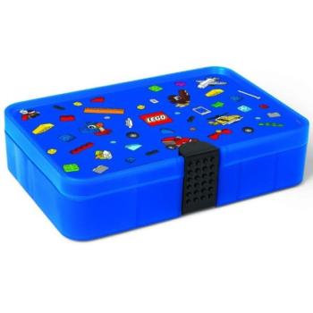 LEGO® Ikonikus tárolódoboz rekeszekkel - kék kép
