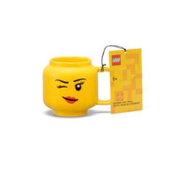 LEGO kerámia bögre 255ml kacsintós emoji kép