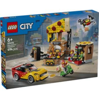 LEGO MY City 60496 Pizzéria kiszállító járművekkel