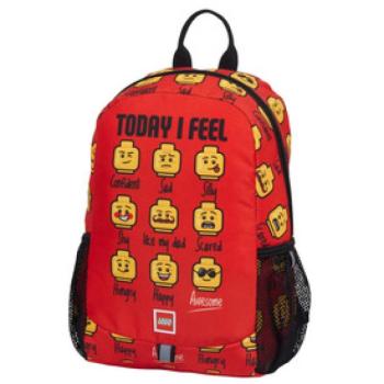 LEGO piros emojis gyerek hátizsák M méret kép