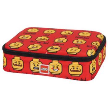 LEGO piros emojis uzsonnás doboz kép