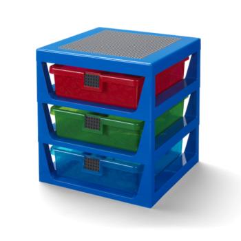 LEGO® szervező három fiókkal - kék kép