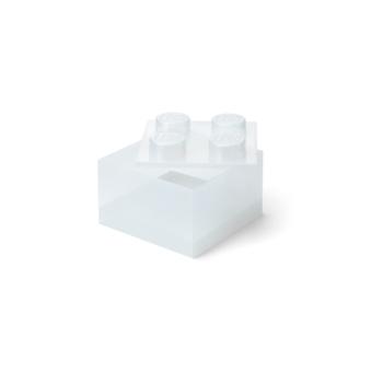LEGO tárolódoboz 4 fedéllel - csillogó átlátszó kép