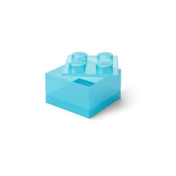 LEGO tárolódoboz 4 fedéllel - csillogó kék kép