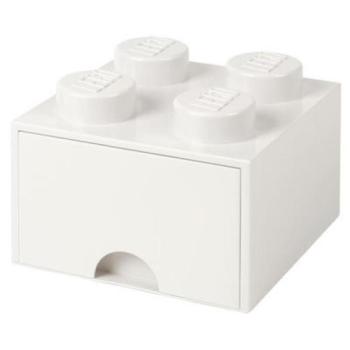 LEGO® tárolódoboz 4 - fiókkal, fehér 250 x 250 x 180 mm kép