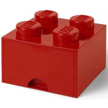 LEGO® tárolódoboz 4 - fiókkal, piros 250 x 250 x 180 mm kép