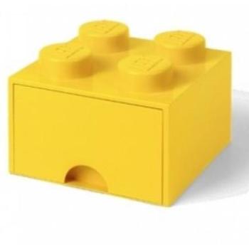 LEGO® tárolódoboz 4 - fiókkal, sárga 250 x 250 x 180 mm kép