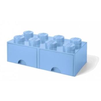 LEGO® tárolódoboz 8 - fiókokkal halványkék 250 x 500 x 180 mm