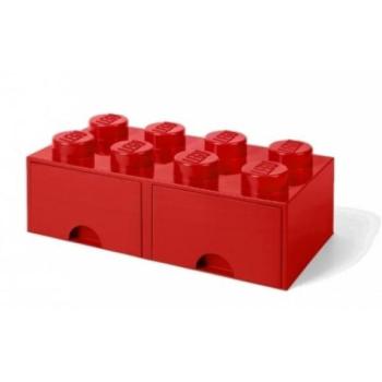 LEGO® tárolódoboz 8 - fiókokkal, piros 250 x 500 x 180 mm kép