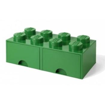 LEGO® tárolódoboz 8 - fiókokkal, zöld 250 x 500 x 180 mm kép
