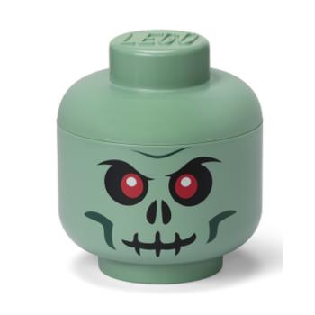 LEGO® tárolófej (S méret) - zöld csontváz kép