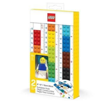 LEGO® vonalzó minifigurával, 30 cm kép