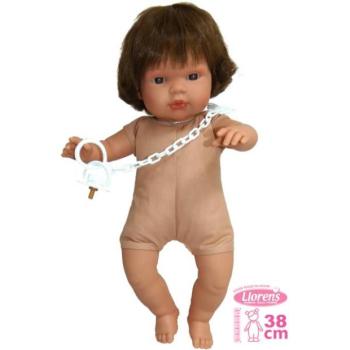 Llorens 385L LOLA - valósághű baba hangokkal és puha textil testtel - 38 cm kép