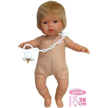 Llorens 385S SASHA - élethű baba hangokkal és puha textil testtel - 38 cm kép