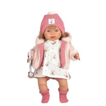Llorens 42168 CARLA - élethű baba hangokkal és puha textil testtel kép